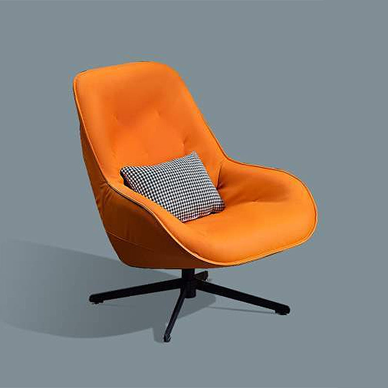 22.44"Wide*22.44"Deep Bonded Leather Armless Chair with Spider Base