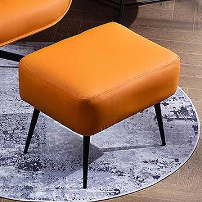 22.44"Wide*22.44"Deep Bonded Leather Armless Chair with Spider Base