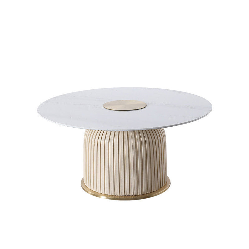 Pedestal End Table  Modern Round Side End Table for Living Room