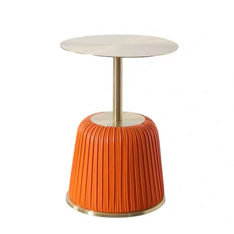 Pedestal End Table  Modern Round Side End Table for Living Room