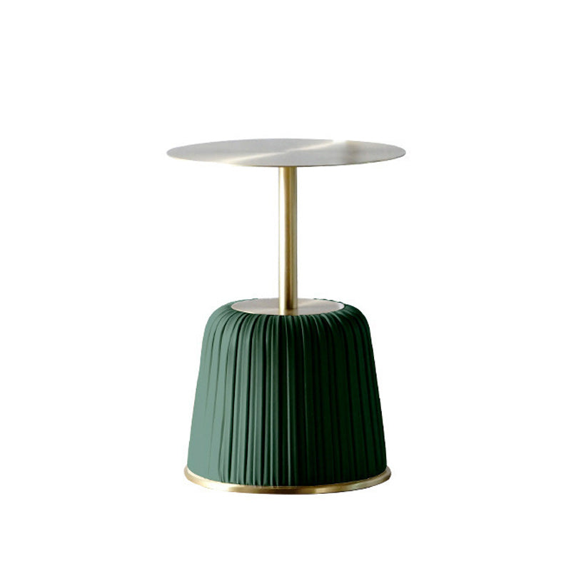 Pedestal End Table  Modern Round Side End Table for Living Room