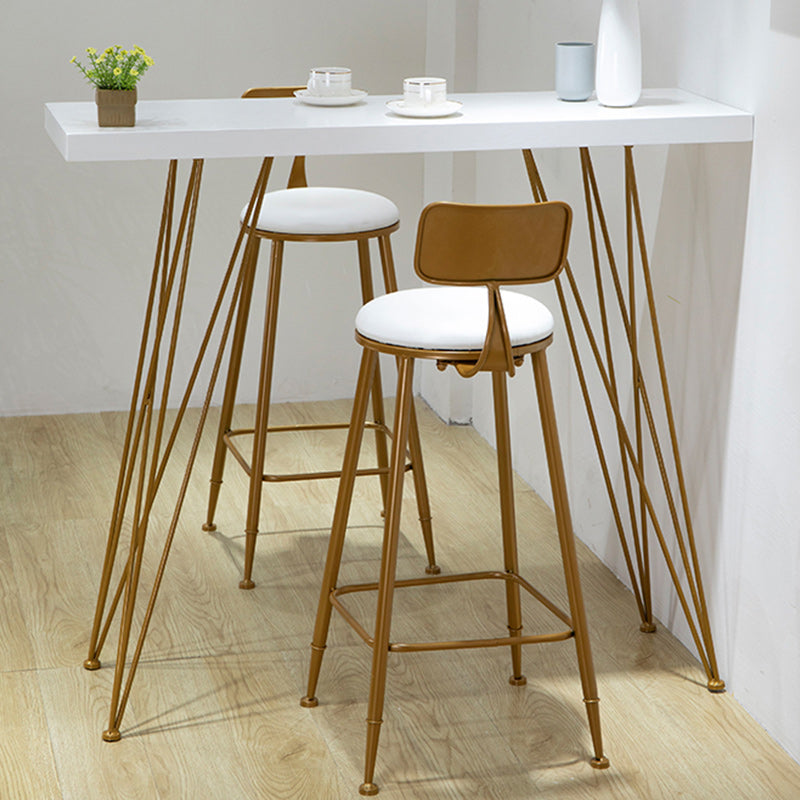 Contemporary Rectangle Bistro Accent Dining Table Legs Indoor Patio Bar Table