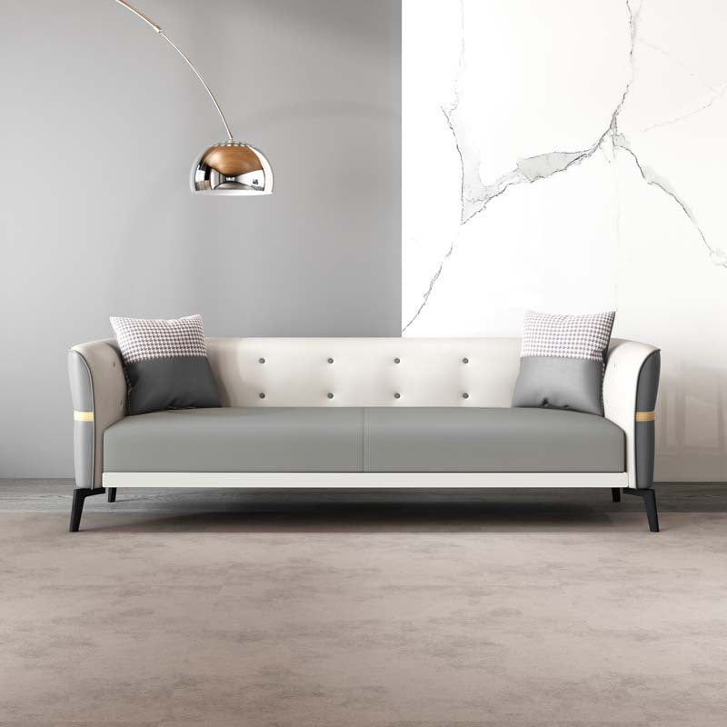 Nordic Faux Leather Waterproof Sofa Tight Back Sette for Apartment
