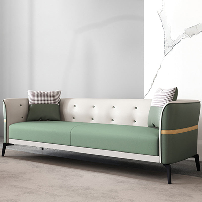 Nordic Faux Leather Waterproof Sofa Tight Back Sette for Apartment
