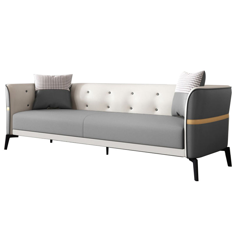 Nordic Faux Leather Waterproof Sofa Tight Back Sette for Apartment