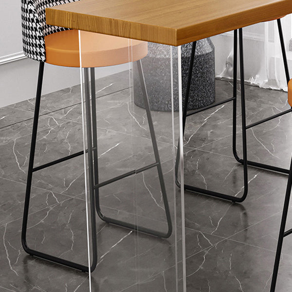 1/2/3/5/7 Piece Pub Dining Set Modern Natural Wood Pub Dining Set