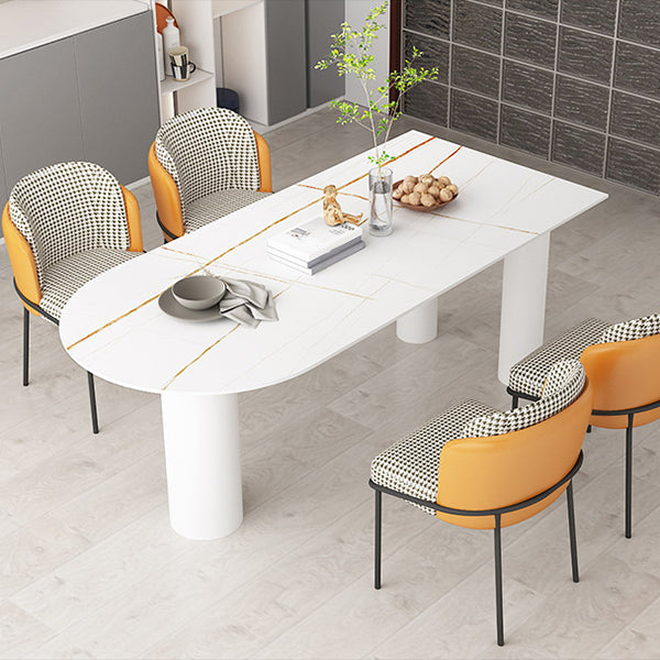 Stone Dining Room Collection Modern Style 3 Legs Furniture for Home