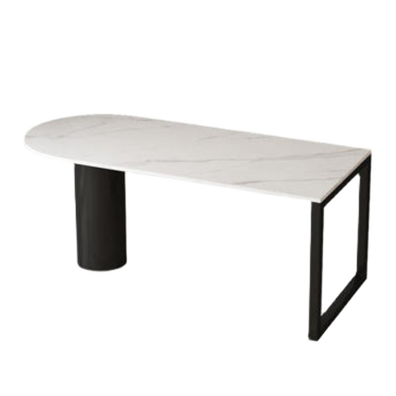 Stone Dining Site Table Simplicity Style Dining Room Collection for Indoor