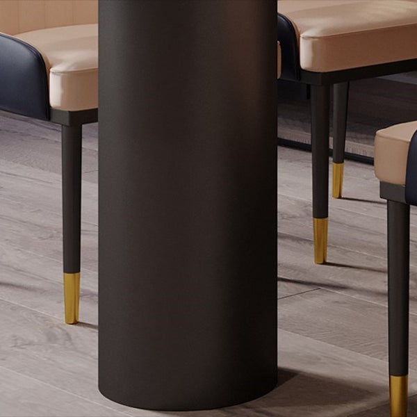 Stone Dining Site Table Simplicity Style Dining Room Collection for Indoor