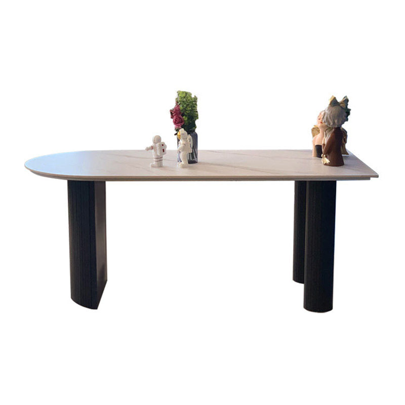 Marble White Dining Table Simplicity 3 Legs Table for Dining Room