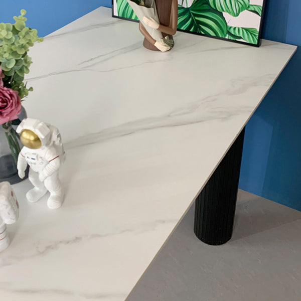Marble White Dining Table Simplicity 3 Legs Table for Dining Room