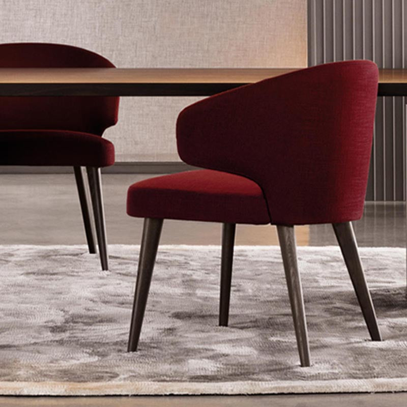 Contemporary Steel Dining Arm Chair Wingback Side Furniture Single in Matte Finish