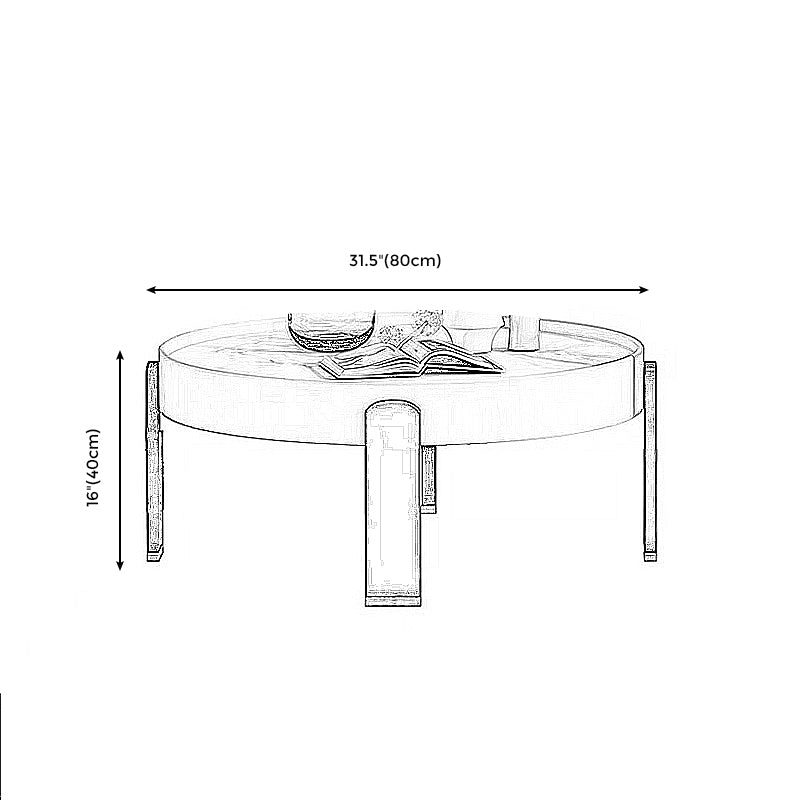 Slate Modern Coffee Table 1 Single Cocktail Table for Living Room