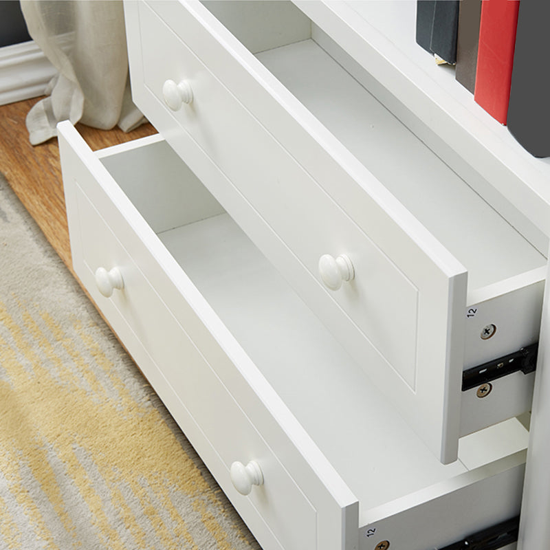 Modern Style Bookcase Engineer Wood Closed Back Bookshelf for Home Office