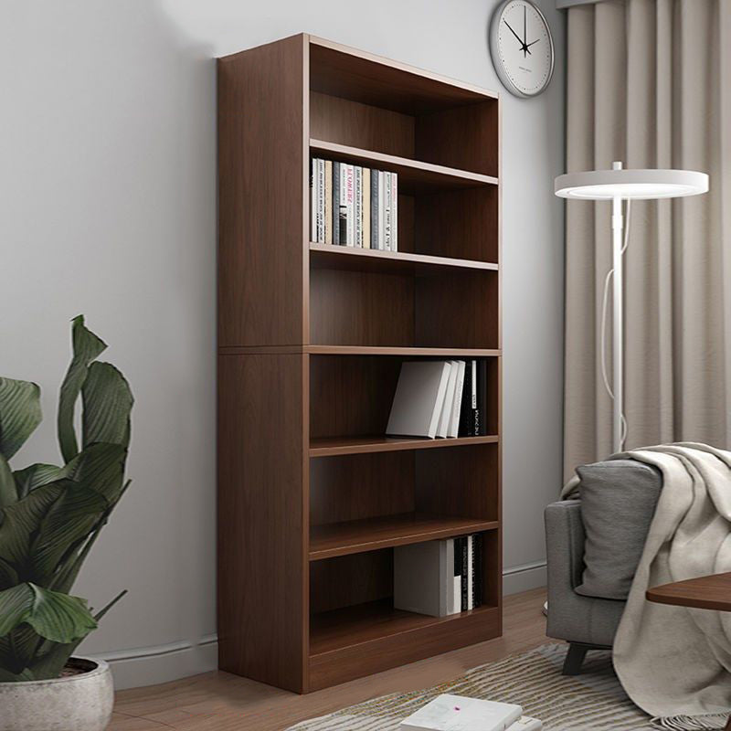 Modern Style Bookcase Engineer Wood Closed Back Bookshelf for Home