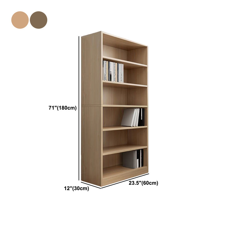 Modern Style Bookcase Engineer Wood Closed Back Bookshelf for Home