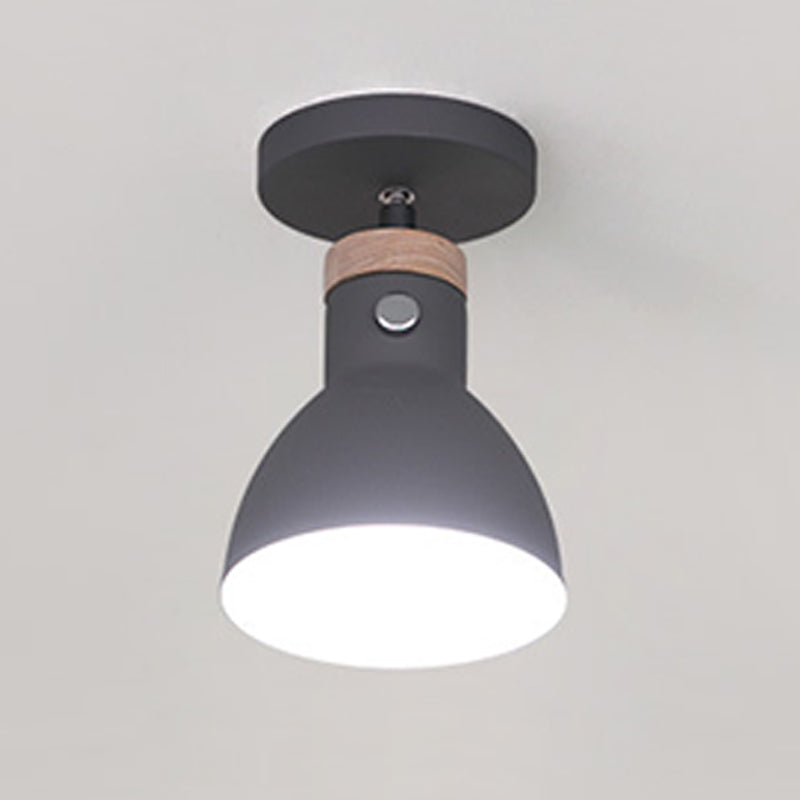 Semi Mount Lighting Modern Style Metal Semi Flush Light Fixture