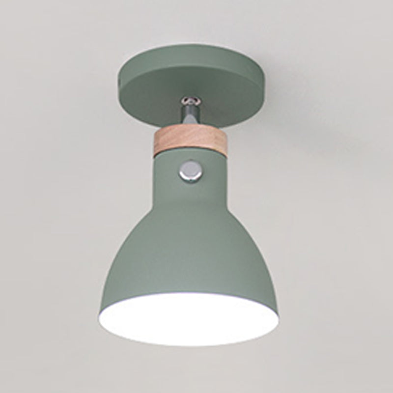 Semi Mount Lighting Modern Style Metal Semi Flush Light Fixture