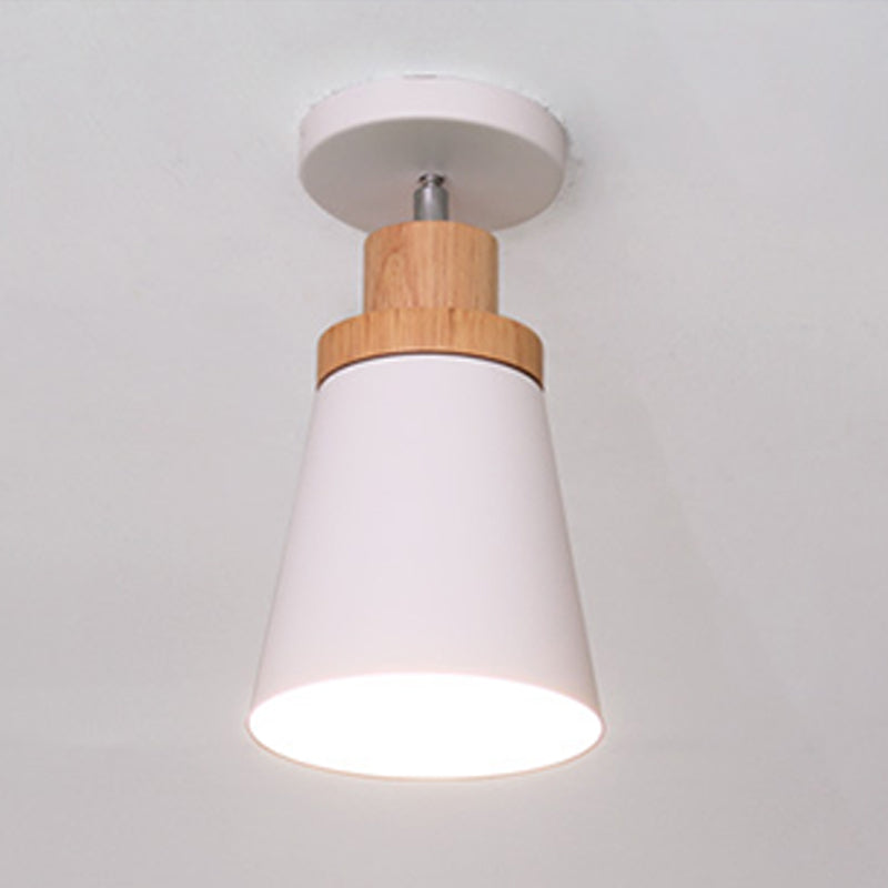 Semi Mount Lighting Modern Style Metal Semi Flush Light Fixture