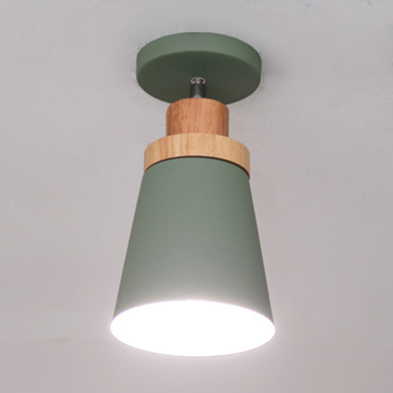 Semi Mount Lighting Modern Style Metal Semi Flush Light Fixture