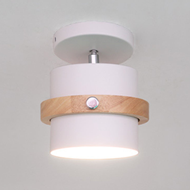 Semi Mount Lighting Modern Style Metal Semi Flush Light Fixture