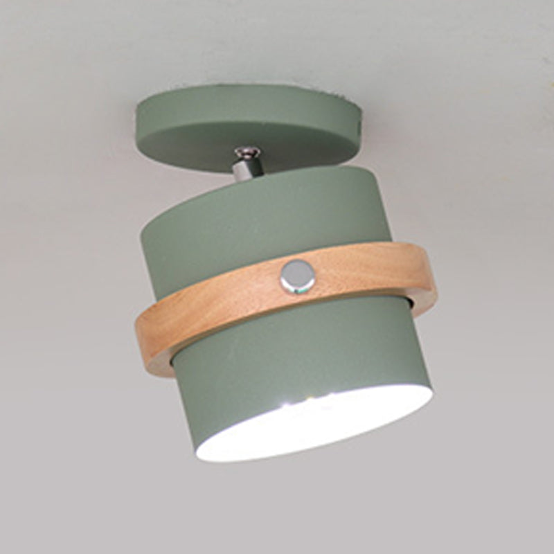 Semi Mount Lighting Modern Style Metal Semi Flush Light Fixture