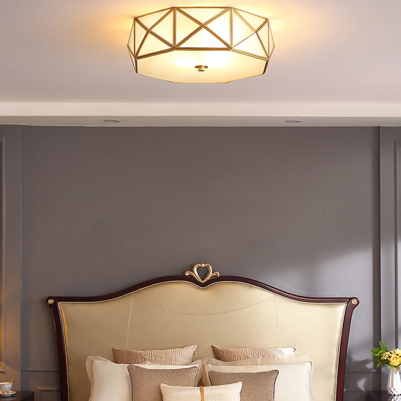 Glass Shaded Ceiling Light Fixture Modern LED Ceiling Flush Mount