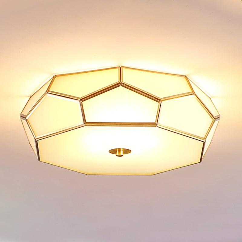 Glass Shaded Ceiling Light Fixture Modern LED Ceiling Flush Mount