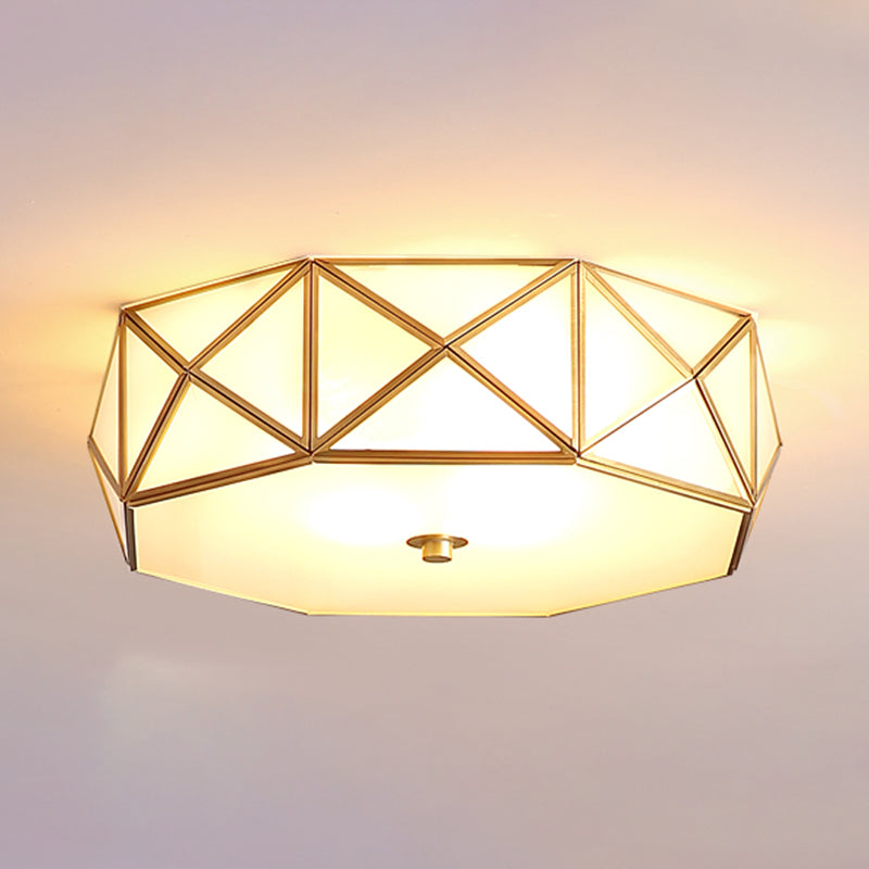 Glass Shaded Ceiling Light Fixture Modern LED Ceiling Flush Mount