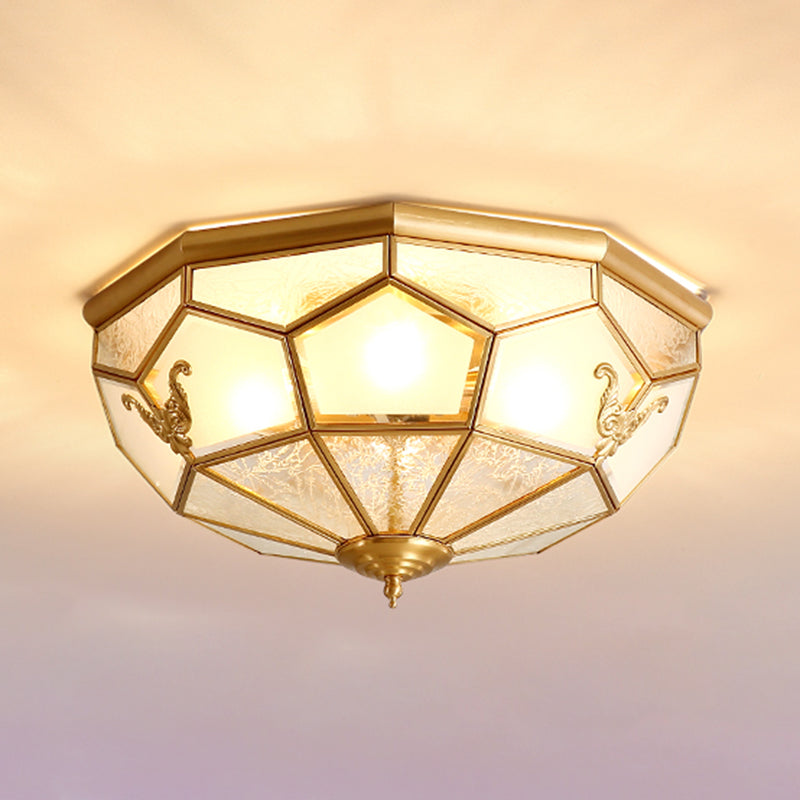 Glass Shaded Ceiling Light Fixture Modern LED Ceiling Flush Mount