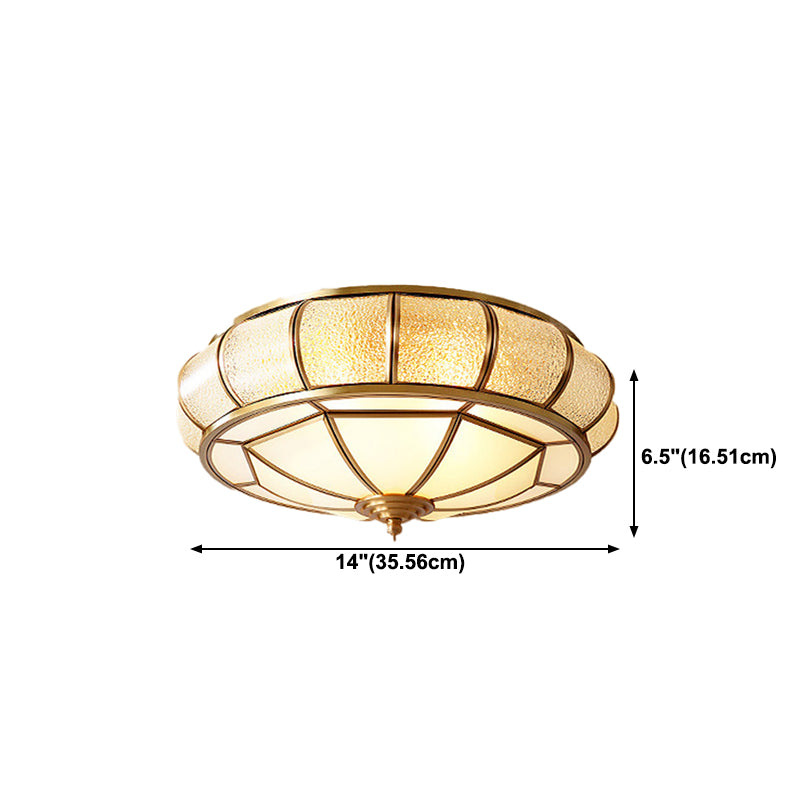 Glass Shaded Ceiling Light Fixture Modern LED Ceiling Flush Mount