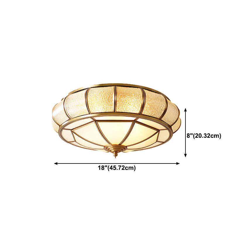 Glass Shaded Ceiling Light Fixture Modern LED Ceiling Flush Mount