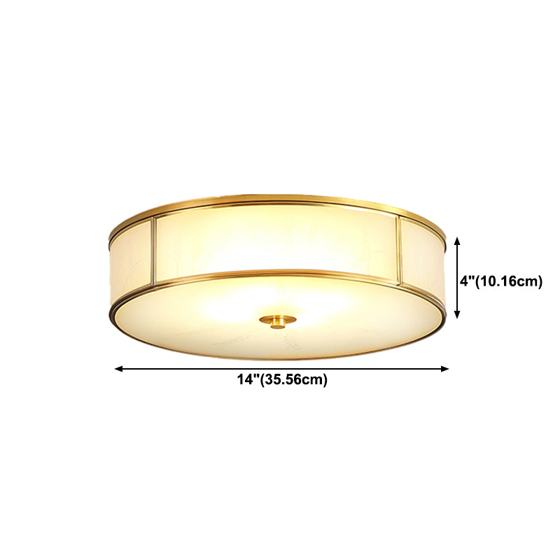 Glass Shaded Ceiling Light Fixture Modern LED Ceiling Flush Mount