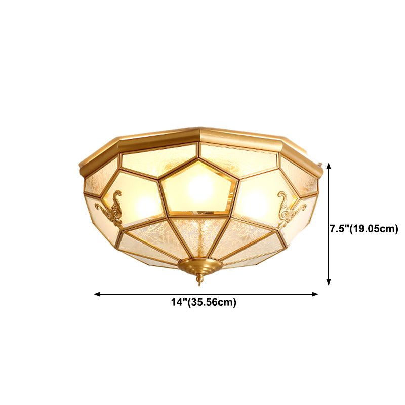 Glass Shaded Ceiling Light Fixture Modern LED Ceiling Flush Mount