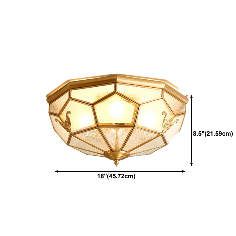 Glass Shaded Ceiling Light Fixture Modern LED Ceiling Flush Mount