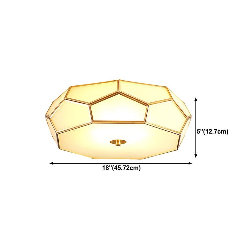 Glass Shaded Ceiling Light Fixture Modern LED Ceiling Flush Mount