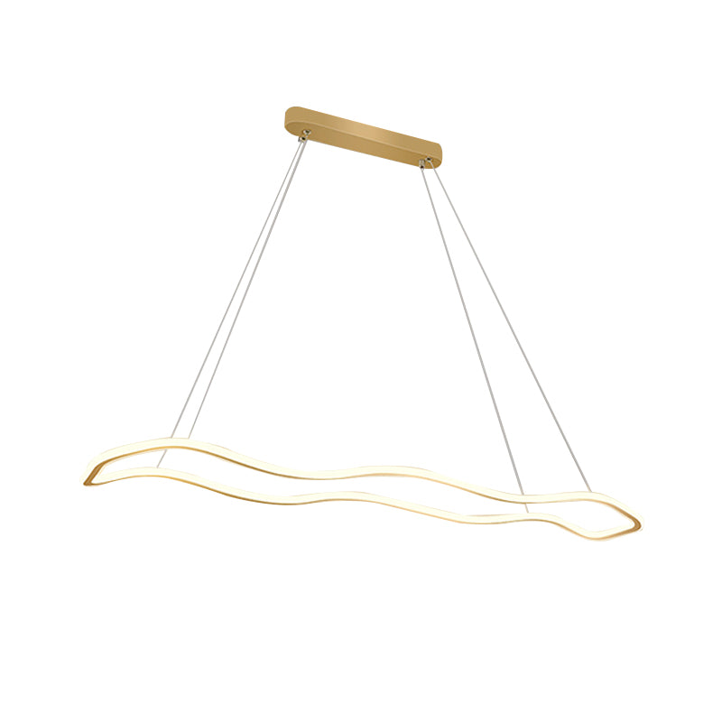 Metal Geometry Shade Island Pendant Modern Style 1 Light Island Lighting for Living Room