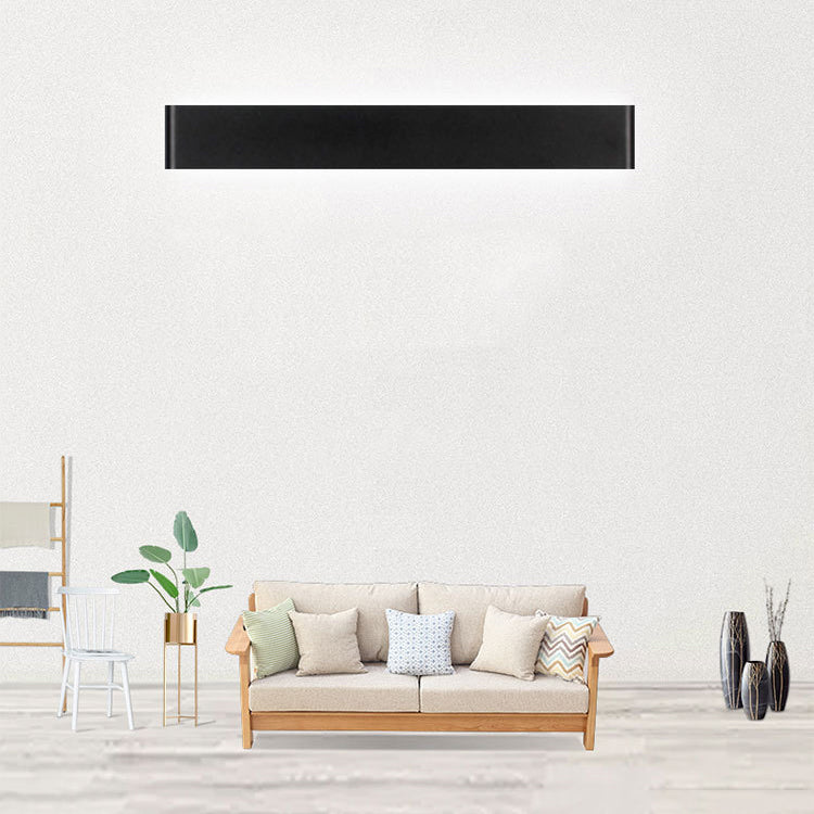 Contemporary Style Rectangular Wall Lamps Metal 2 Lights Wall Lighting