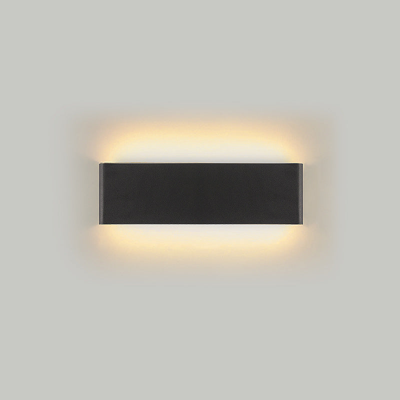 Contemporary Style Rectangular Wall Lamps Metal 2 Lights Wall Lighting