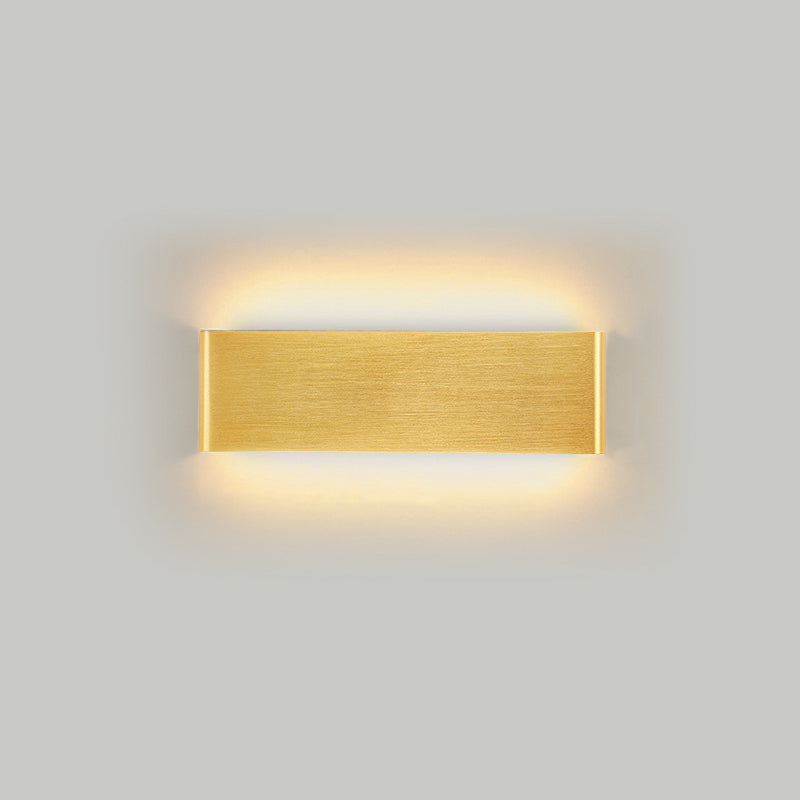 Contemporary Style Rectangular Wall Lamps Metal 2 Lights Wall Lighting