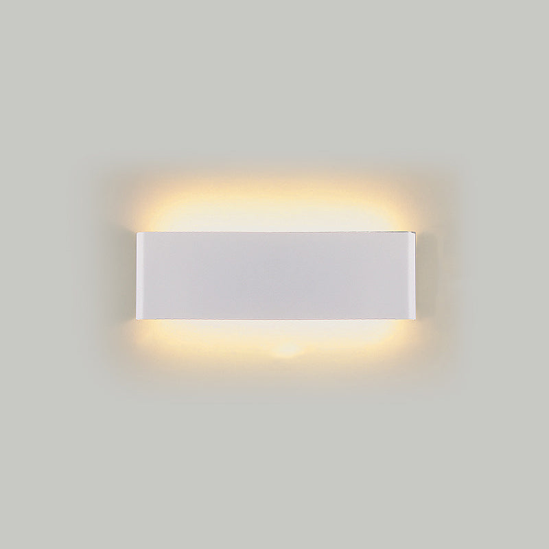 Contemporary Style Rectangular Wall Lamps Metal 2 Lights Wall Lighting