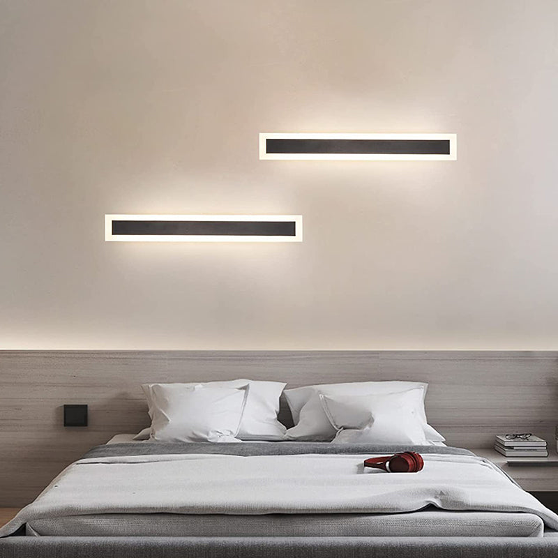 Strip Shape LED Wall Mount Light Modern Style Wall Light with Acrylic Shade for Outdoor