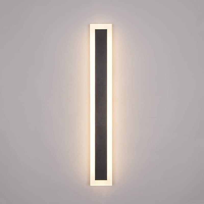 Strip Shape LED Wall Mount Light Modern Style Wall Light with Acrylic Shade for Outdoor