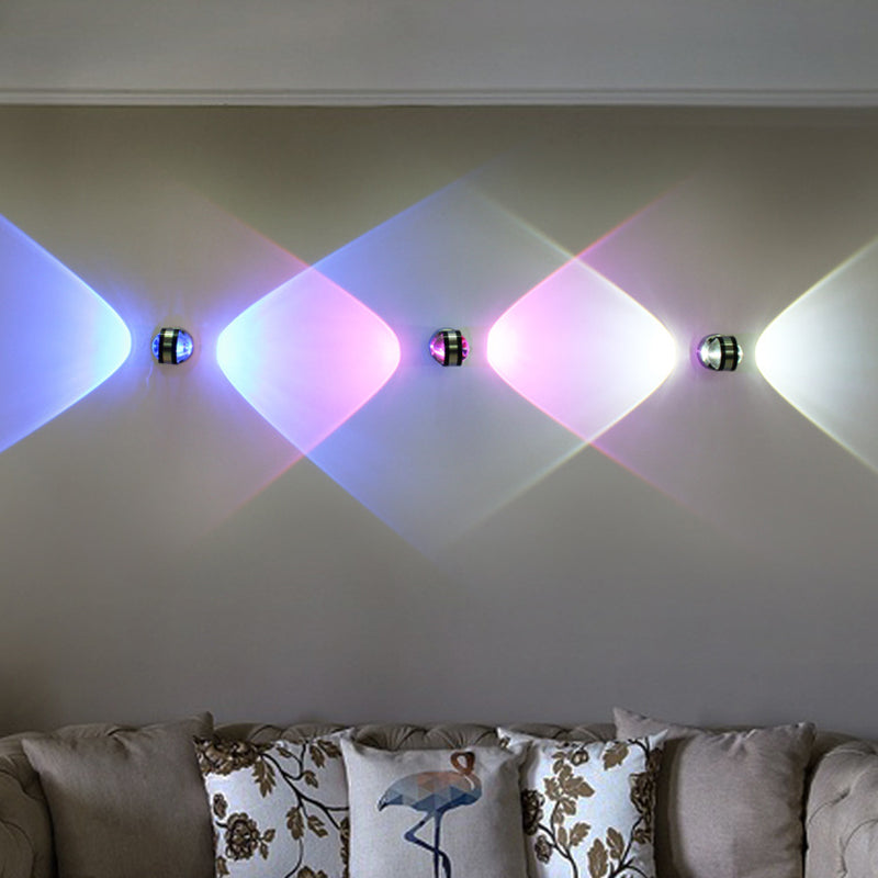 Contemporary Style Geometric Wall Lighting Metal 2 Lights Wall Sconces