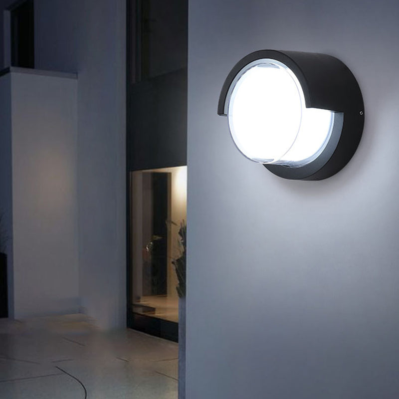 Contemporary Style Geometric Wall Mounted Lamps Metal 1 Light Wall Light Sconce