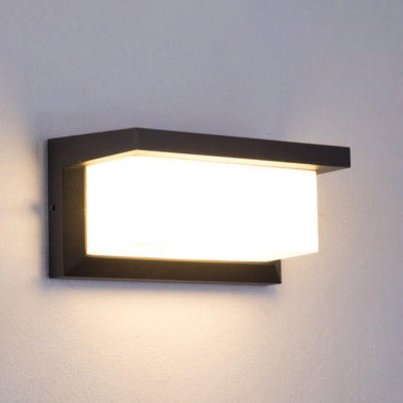 Contemporary Style Geometric Wall Mounted Lamps Metal 1 Light Wall Light Sconce