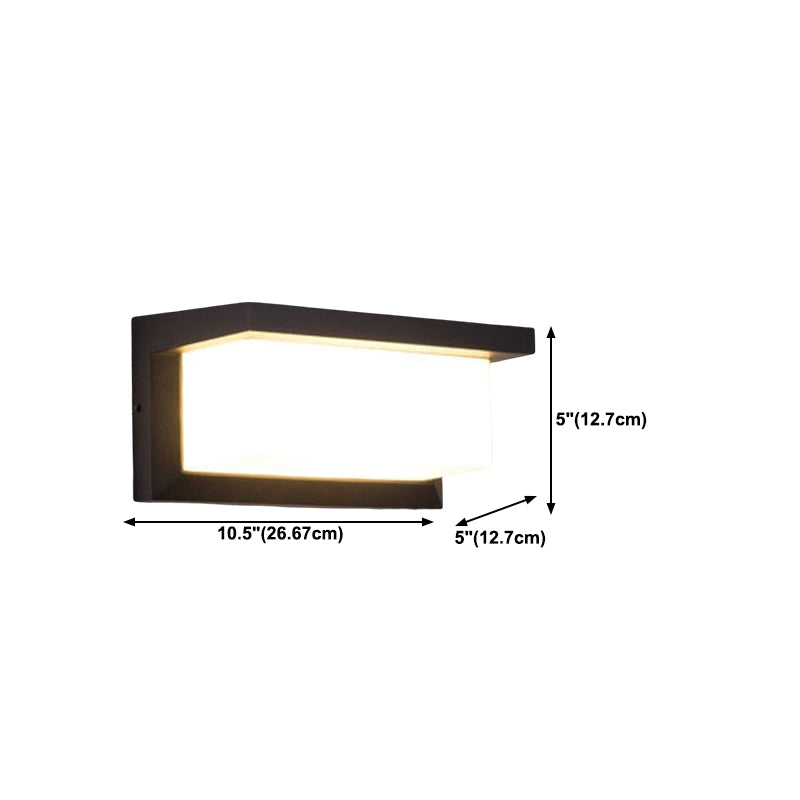 Contemporary Style Geometric Wall Mounted Lamps Metal 1 Light Wall Light Sconce