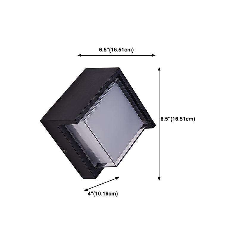 Contemporary Style Geometric Wall Mounted Lamps Metal 1 Light Wall Light Sconce