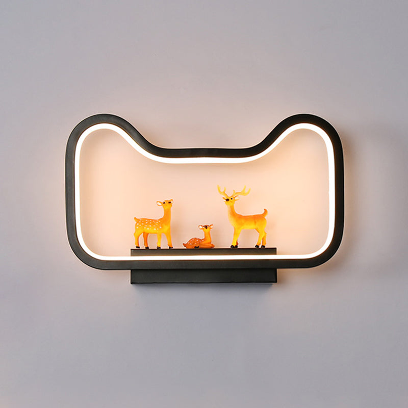 Geometry Shape Metal Wall Lighting Idea Kids Style 1 Light Wall Light Fixture