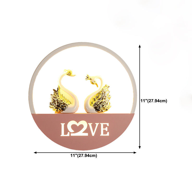 Geometry Shape Metal Wall Lighting Idea Kids Style 1 Light Wall Light Fixture